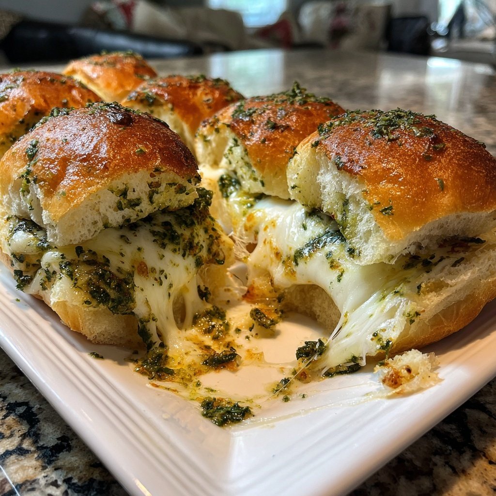 Pesto Mozzarella Sliders