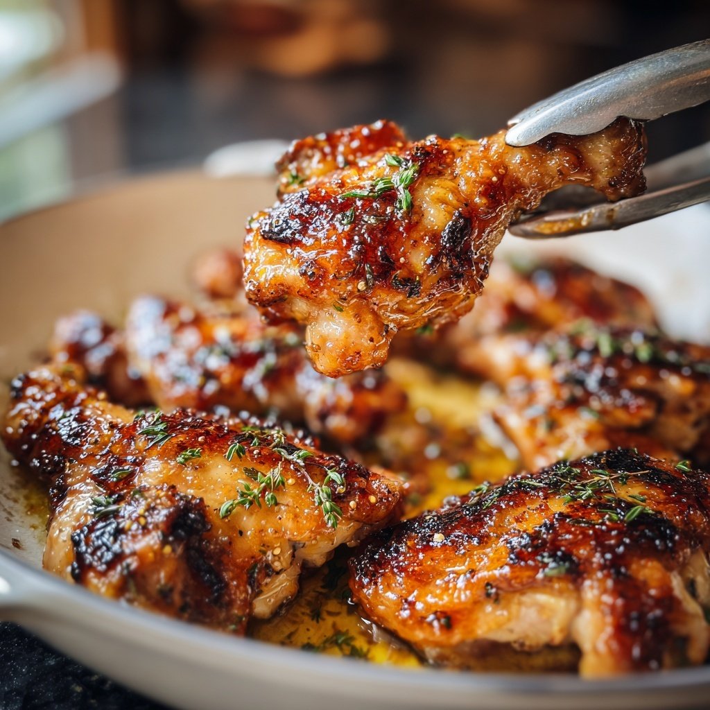 Chicken with Honey Thyme Glaze
