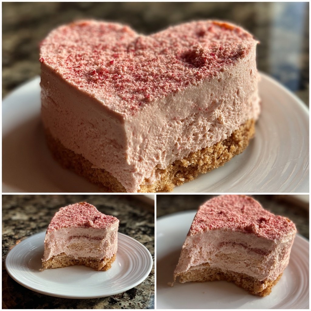 Mini Heart Cake with Strawberry Honey Cream