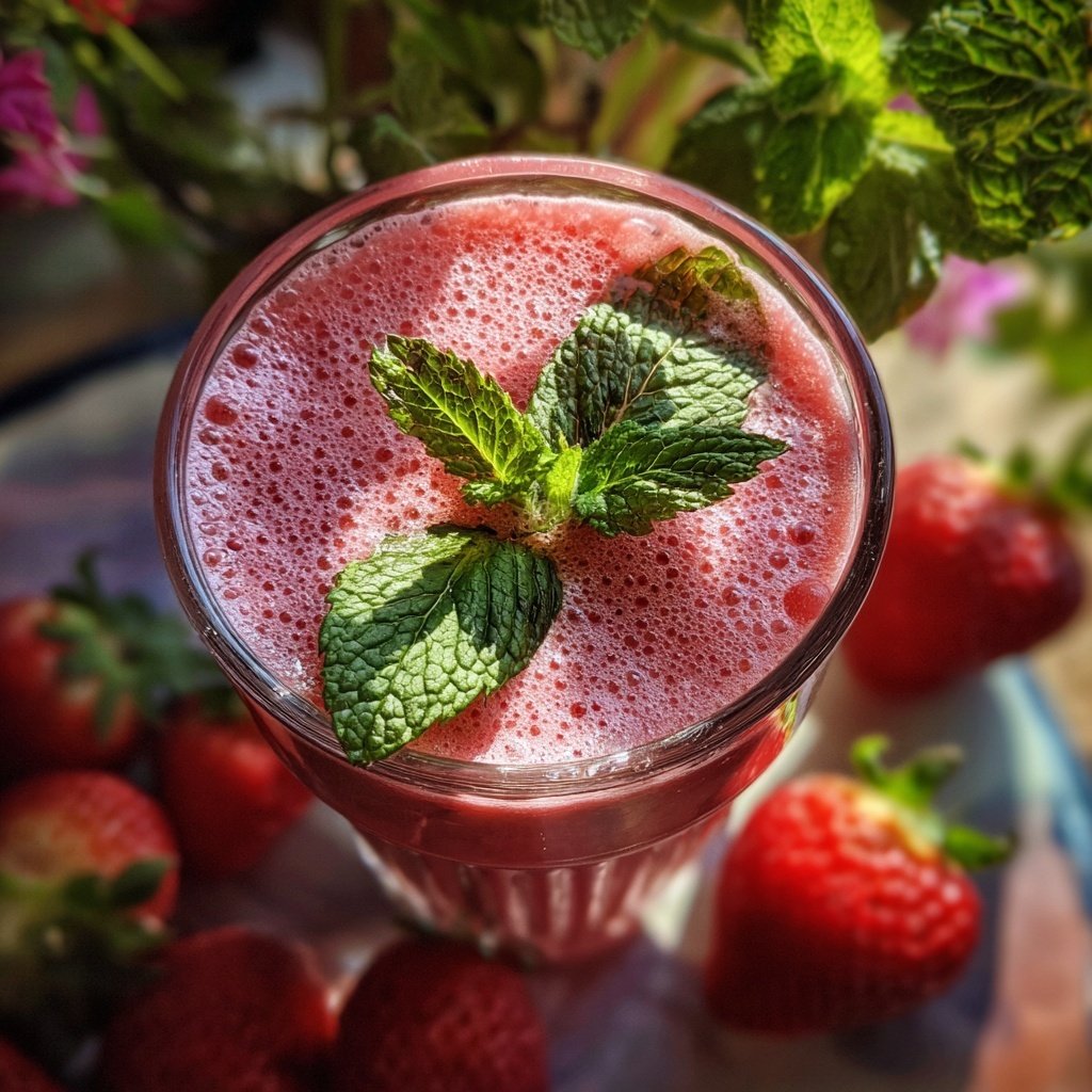 Strawberry Mint Smoothie