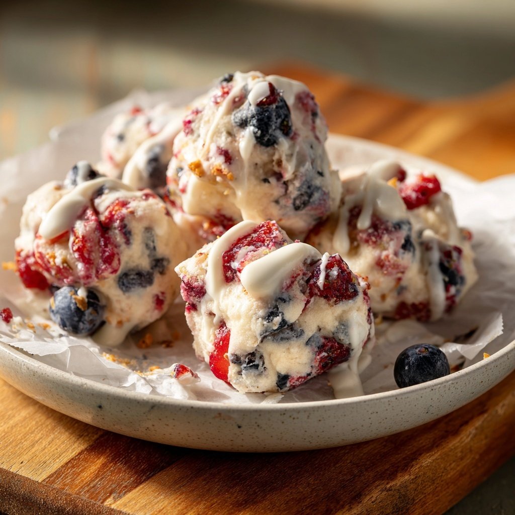 Valentines Snacks Yogurt Berry Clusters