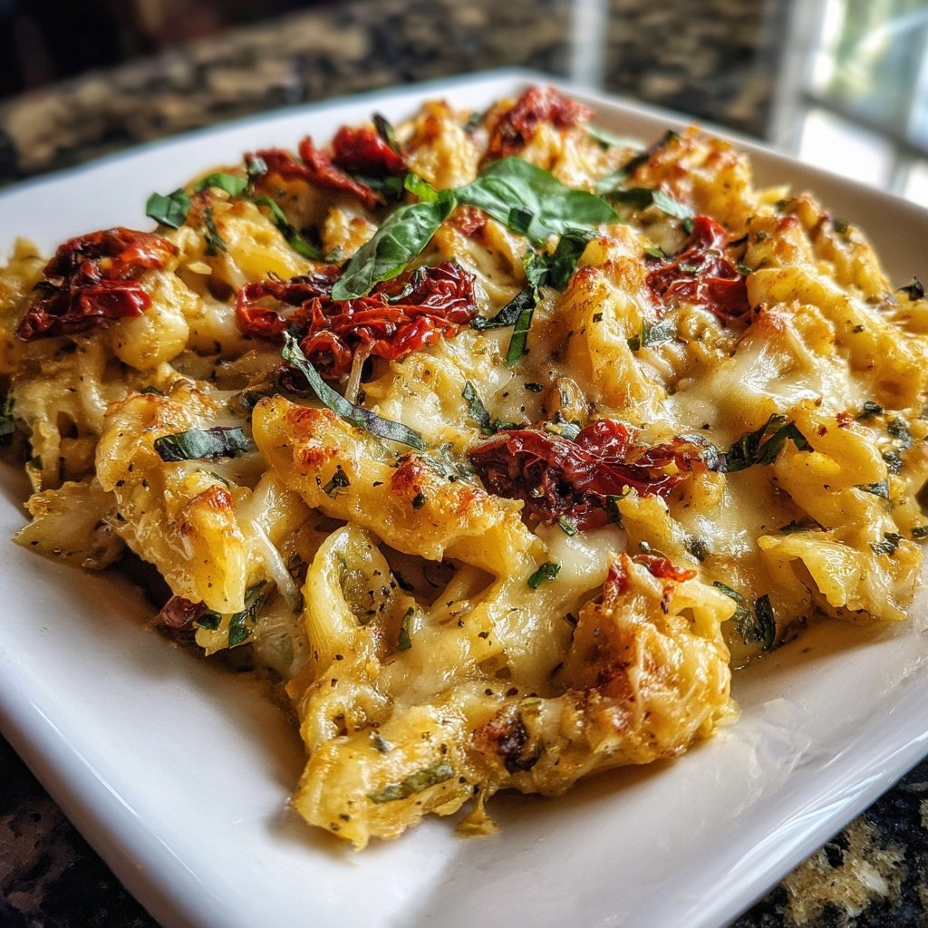 Herbed Veggie Pasta Rice Bake