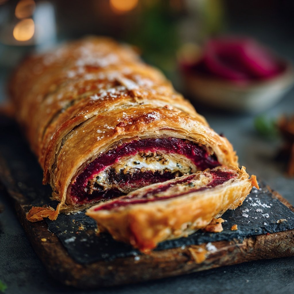 Beet Wellington with Goat Cheese