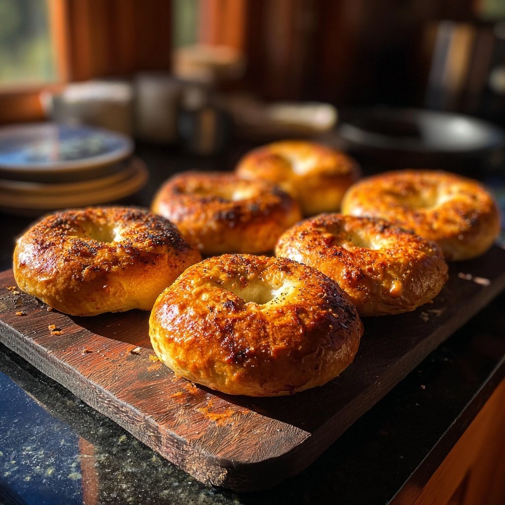 Protein Bagels With Egg Wash