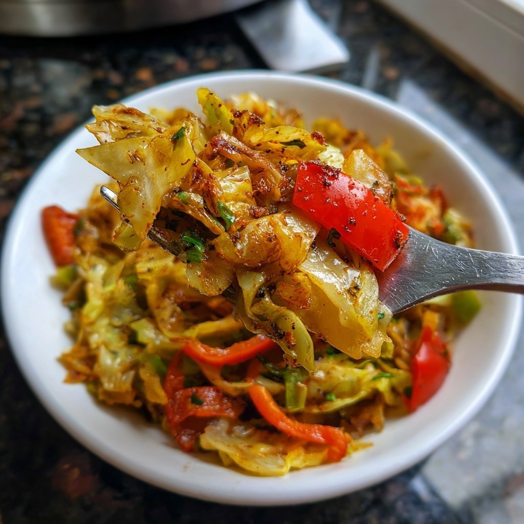 Jamaican Spiced Cabbage Stir Fry