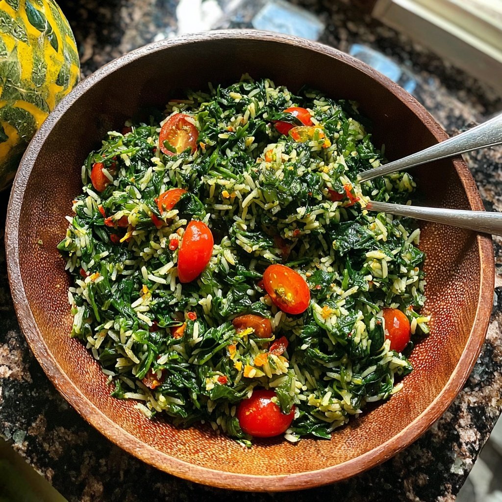 Mediterranean Spinach Rice