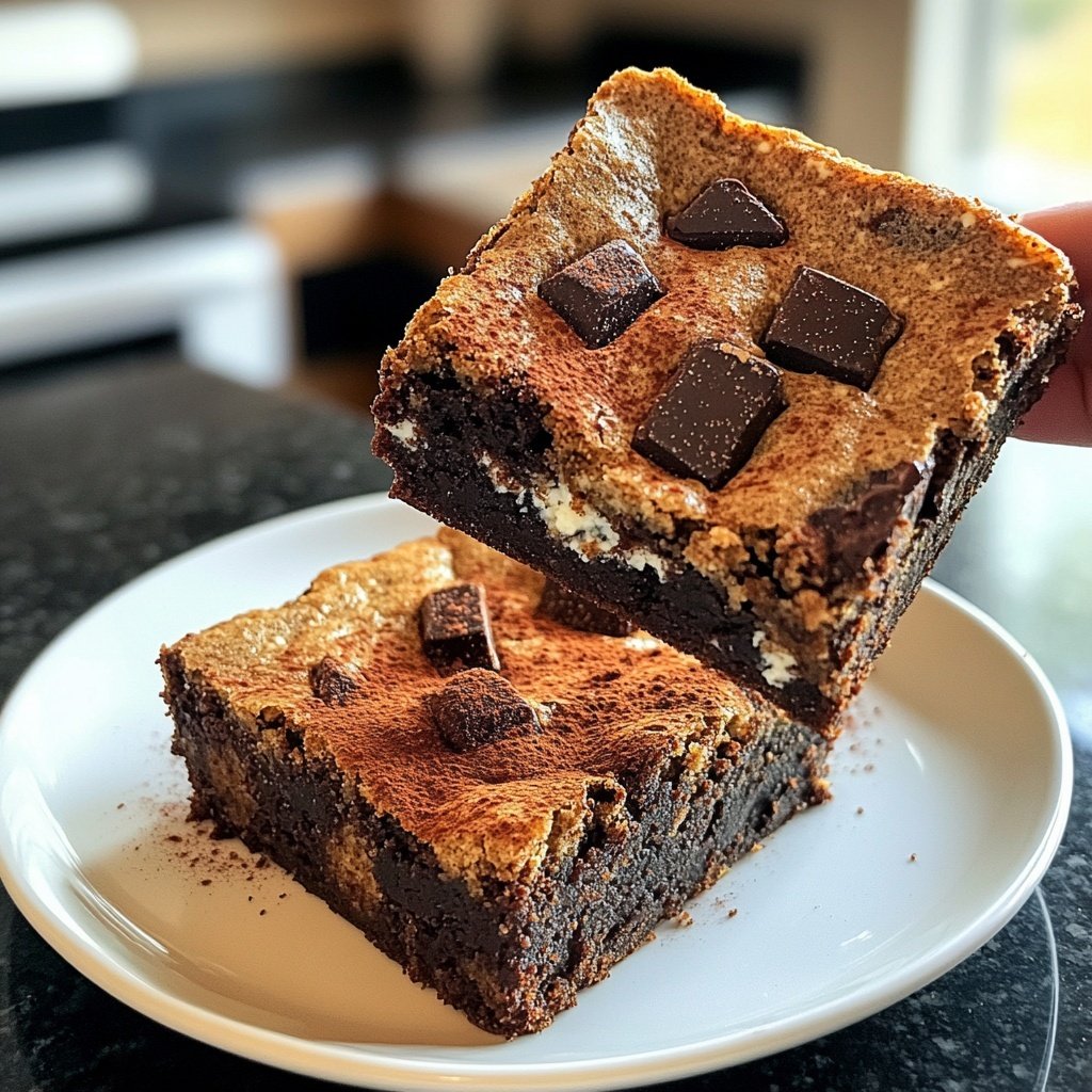 Cottage Cheese Brownies with Cinnamon