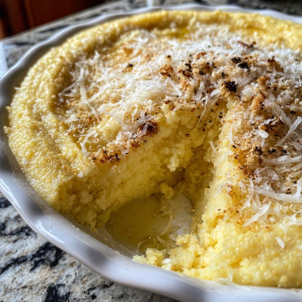 Romantic Creamy Polenta with Parmesan