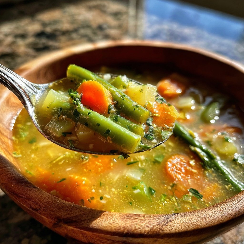 Spring Vegetable Soup With Lemon
