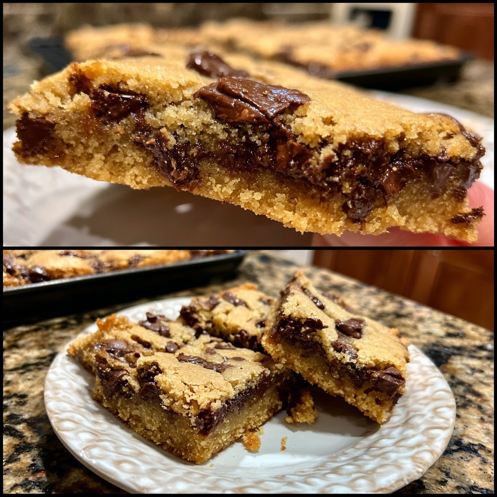 Super Bowl Desserts Chocolate Chip Cookie Bars