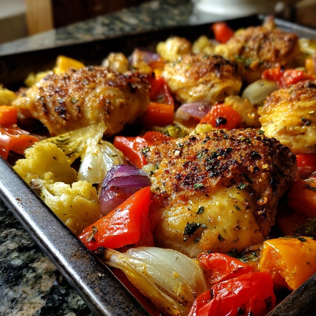 Mediterranean Chicken Sheet Pan