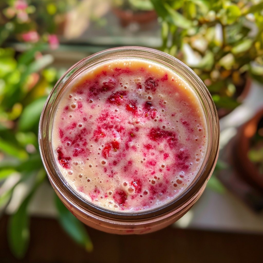 Strawberry Oatmeal Smoothie